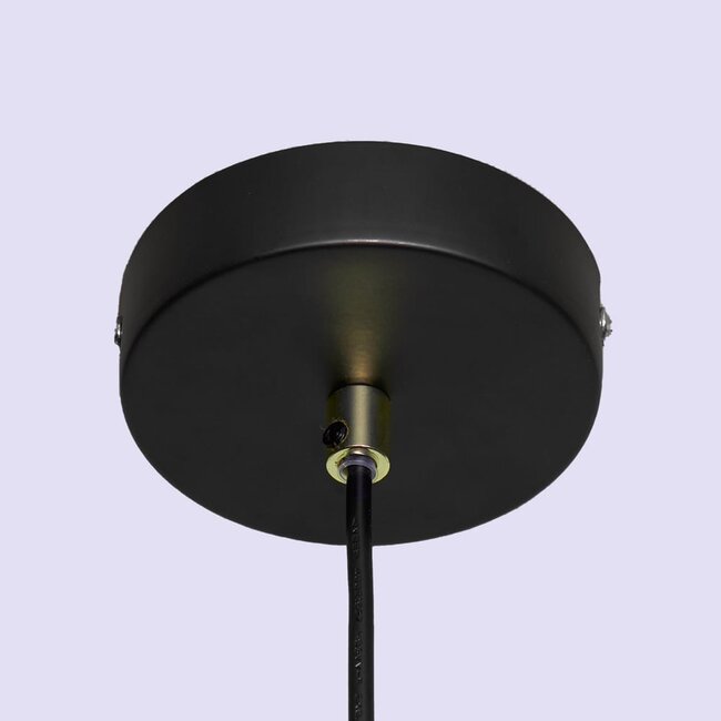 Pendant lamp Lauren in black and gold