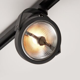 Skaly 1-phase track spotlight, black