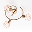 Industrial ceiling light copper coloured, 3-lights - Russet (E14 bulb holder)
