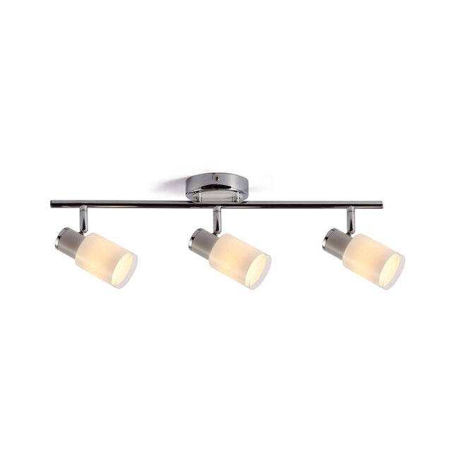 Modern ceiling spotlight silver, 3 lights - Kali (E14 socket)