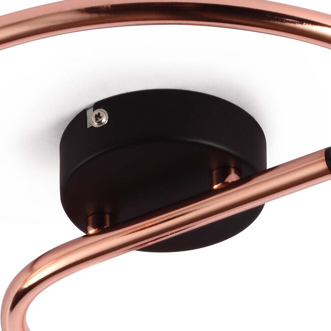 Industrial copper ceiling spotlight, 3-lights - Oregon