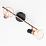 Industrial copper ceiling spotlight, 2-lights - Lincoln