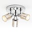 Industrial 3-light ceiling spotlight Trenton