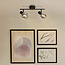 Ceiling light with smoked glass, 2-lights - Phoenix