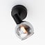 1-light ceiling light Dallas - smoked glass with mirror effect