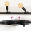 1.5 metre 1-phase track system set with Jax spotlights, black