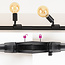 Modern single-phase track system 1.5 metre long with Jax spotlights