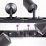 1.5 metre 1-phase track system set with Jade spotlights, black