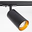 1.5 metre 1-phase track system set with Juno spotlights, black