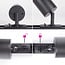 1.5 metre 1-phase track system set with Juno spotlights, black