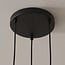 Industrial 3-light pendant lamp Hailey in black