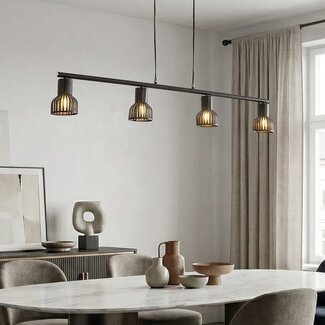 Industrial Black Pendant Light - Xavier