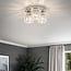 ceiling light Kiara with crystals - chrome