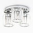 ceiling light Kiara with crystals - chrome