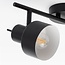 Ceiling spotlight Henry 2-light, matte-black and white