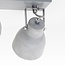 Ceiling light concrete grey with 2 spots - Arthur