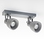 Ceiling lamp Arthur 2-light, concrete grey