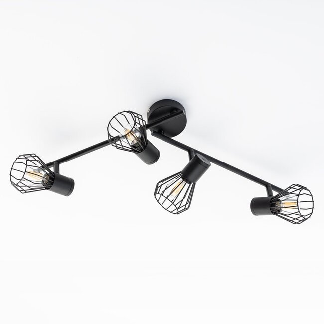 Ceiling light Faith 4 lights - black