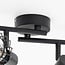 Ceiling lamp Faith 4-light in black