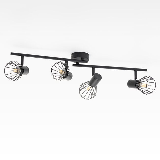 Ceiling lamp Faith 4-light in black