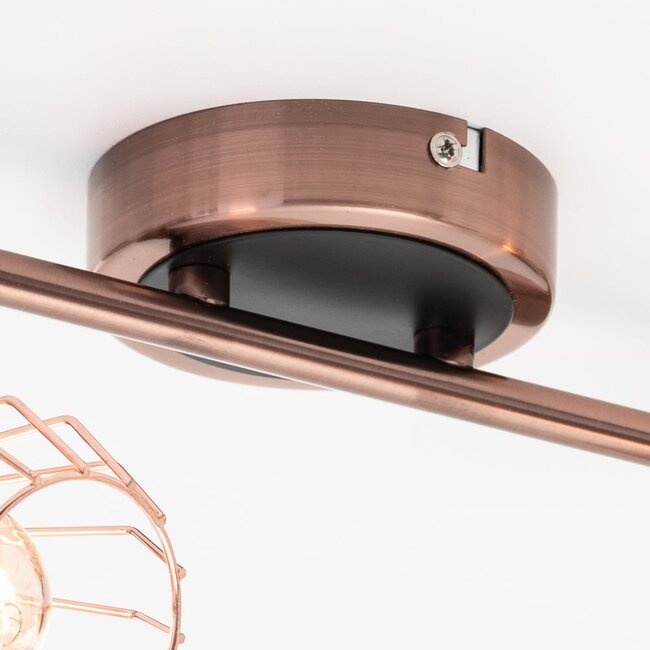 Ceiling lamp Vivian, 2-light, copper