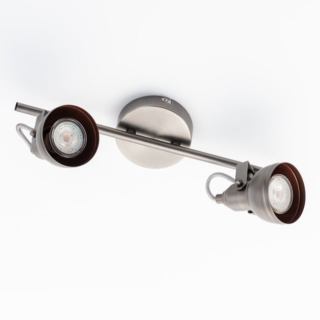 Michigan matt silver ceiling light