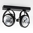 GU10 AR111 Scarlett 2-light surface-mounted spotlight in black