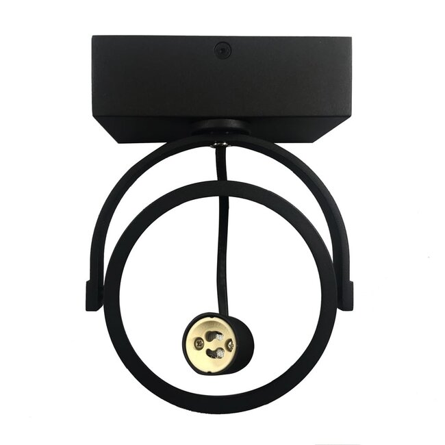 AR111 surface-mounted spotlight Skylar in black