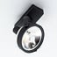 AR111 surface-mounted spotlight Skylar in black