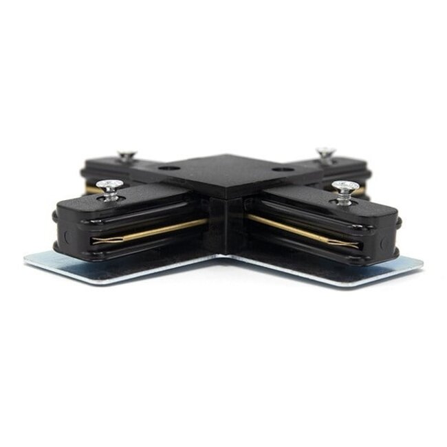 X-connection for single-phase rails - black