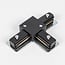 T-connector for 1-phase track, black