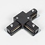 T-connector for single-phase rails - black