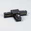 T-connector for single-phase rails - black