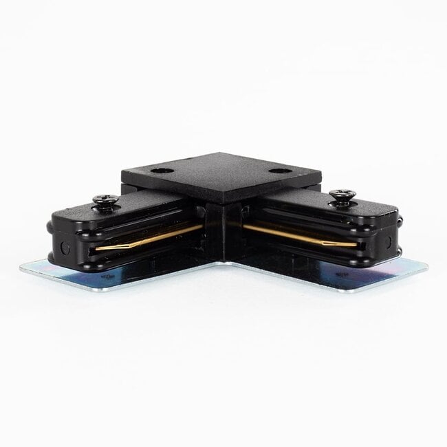 90-degree connector for 1-phase track, black