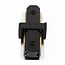 Straight connector for 1-phase track, black
