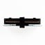 Straight connector for 1-phase track, black