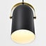 Industrial 3-light ceiling spotlight Helsinki in black and gold