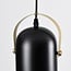 Industrial 3-light ceiling spotlight Helsinki in black and gold
