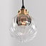 4-light Art Deco pendant light Bologna - clear glass