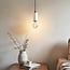 Designer pendant light Vienna - white concrete and rose gold