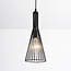 Sofia industrial pendant lamp in black metal