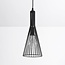 Industrial hanging lamp in black metal - Sofia