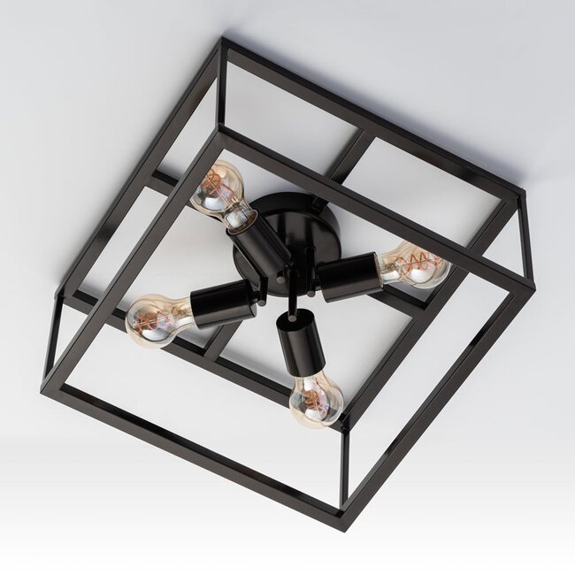 Industrial ceiling light metal construction - Barcelona