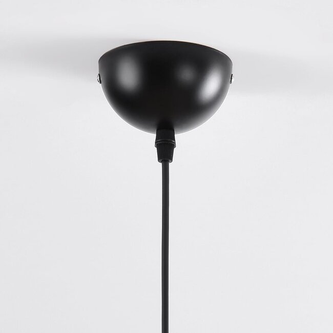 pendant light Laos with rope - natural and gold