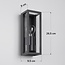 Industrial outdoor wall light Valentina - black