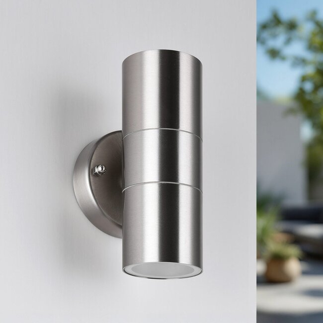 Stainless Steel Design Wall Light Amy - 2 Flames