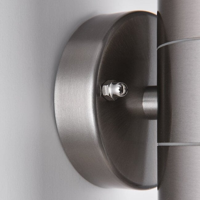 2-light stainless steel outdoor wall light Amy