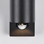 Modern wall lamp round Cathy with sensor - anthracite