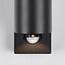 Round outdoor wall light Cathy with sensor 2 x 3W LEDs - anthracite