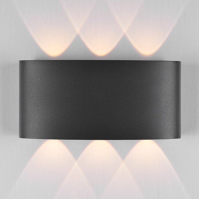 Outdoor wall light Sena 6 x 1W LED - anthracite